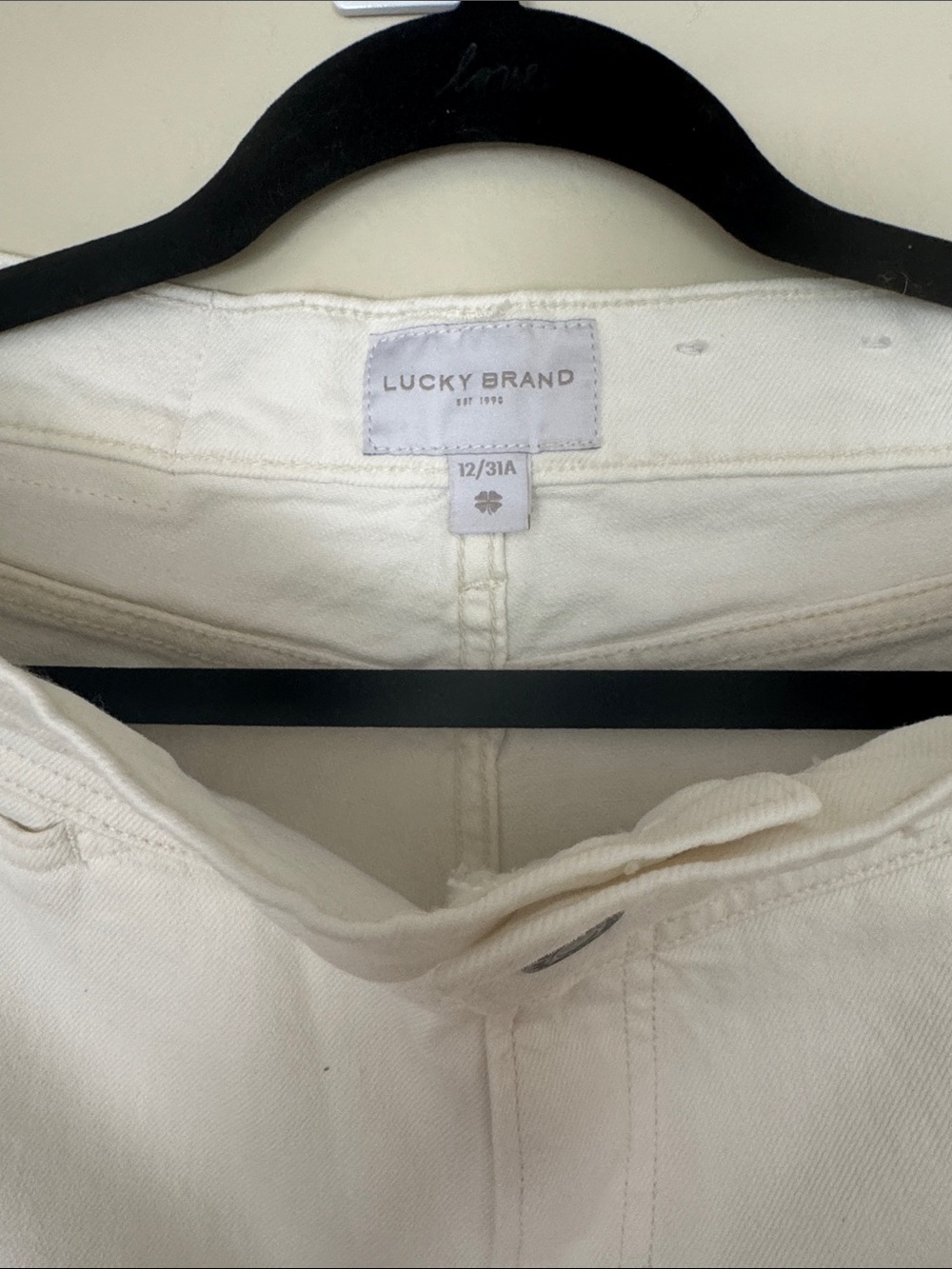 Lucky Brand Off-White Straight Leg Jeans - Picture 2 of 10